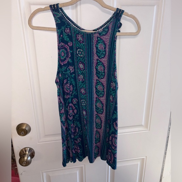 Anthropologie Akemi + Kin Epoca Crocheted Floral Top Medium - Picture 4 of 8